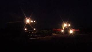 preview picture of video 'Night Harvest 2010: Claas Lexion 580 / John Deere 2264'