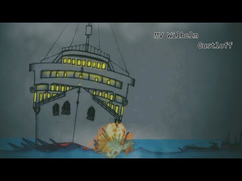 MV Wilhelm Gustloff sinking animation.