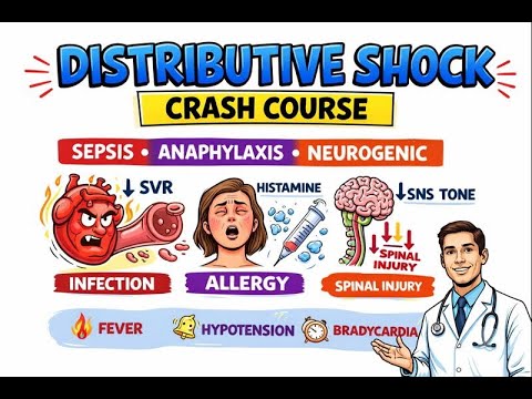 Distributive Shock Crash Course | Sepsis, Anaphylaxis, Neurogenic Shock