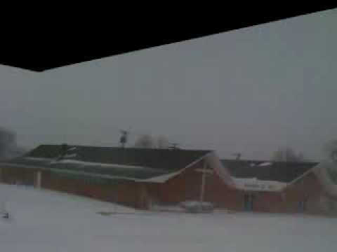 Winter storm blowing through Elk City. Mobile record at 06:3