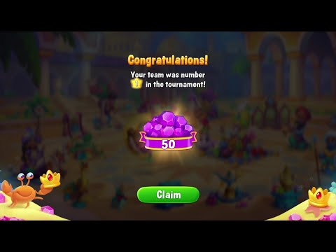 @Fishdom Got 1st Rank in Team Tournament and 2nd Rank in Ruby League, Got Rewards