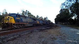 preview picture of video 'CSX T178 With Coal Train In Crawford,Fl'