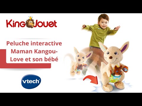 Peluche interactive Maman Kangou-Love et son bébé
