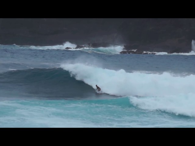 Surfing Makapuu Hurricane Surf