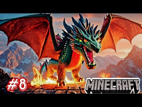 Surviving the Kingdom of Massive Dragons in Minecraft!