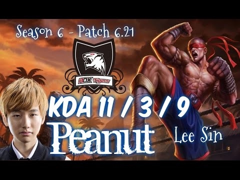 ROX Peanut LEE SIN vs EKKO Jungle - Patch 6.21 KR Ranked
