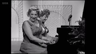 Pianists Hillary and Valerie Mallory Sketch | Victoria Wood with all the Trimmings | Christmas 2000