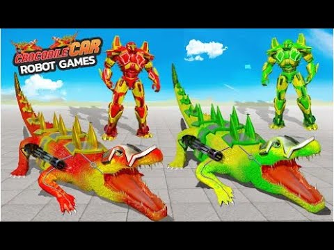 Crocodile Robot Car Transforming Part-2 | Rescue City Mega Robot Android GamePlay | By Game Crazy