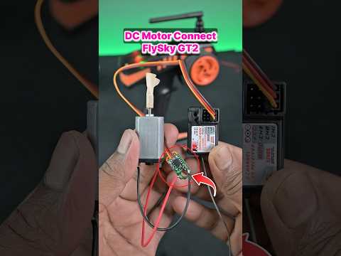 Connect & Control DC Motor Using Flysky GT2 Transmitter | Dc Motor Project #shorts #rc #dcmotor