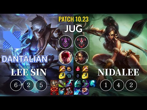 DRX Dantalian Lee Sin vs Nidalee Jungle - KR Patch 10.23