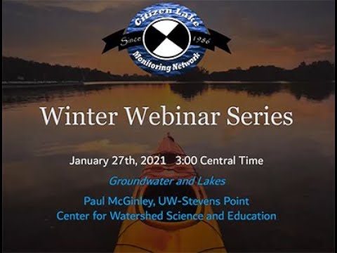 Winter Water Talks (Jan 2021) - Groundwater and Lakes