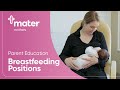 Breastfeeding Positions Parent Education Mater Mothers