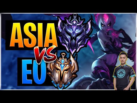 When Asia Diamond Evelynn Main meets EU Challengers | League of Legends Wild Rift | LoL Mobile