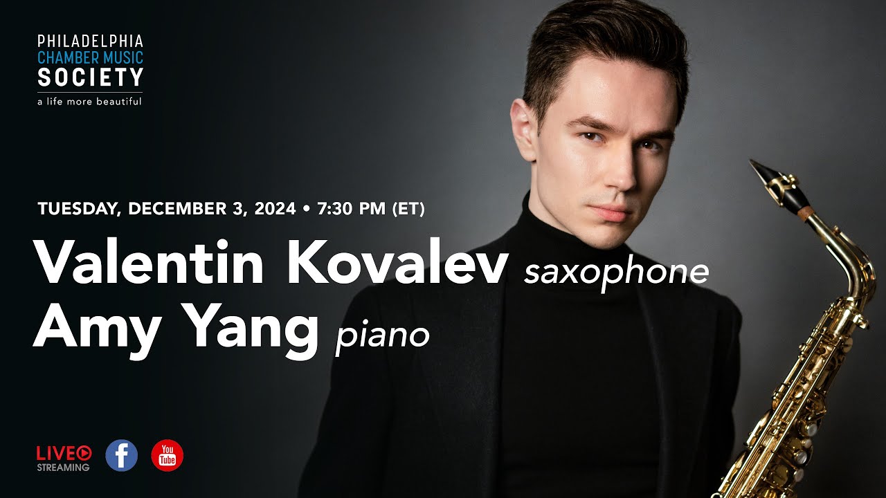 Valentin Kovalev, saxophone & Amy Yang, piano — LIVE