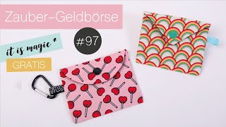 ✨ mini Geldbeutel mit Zaubernaht selber nähen ✨ / GRATIS Schnittmuster / FreeBook