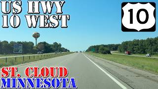 US 10 West - St. Cloud - Minnesota - 4K Highway Drive