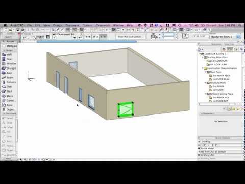 ArchiCAD Basic Training Lesson 3 | Selection, Navigation & Basic Editing | QuickStart Course Excerpt
