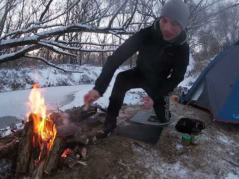 Rowerowo&Biwakowo - Pierwszy zimowy biwak.