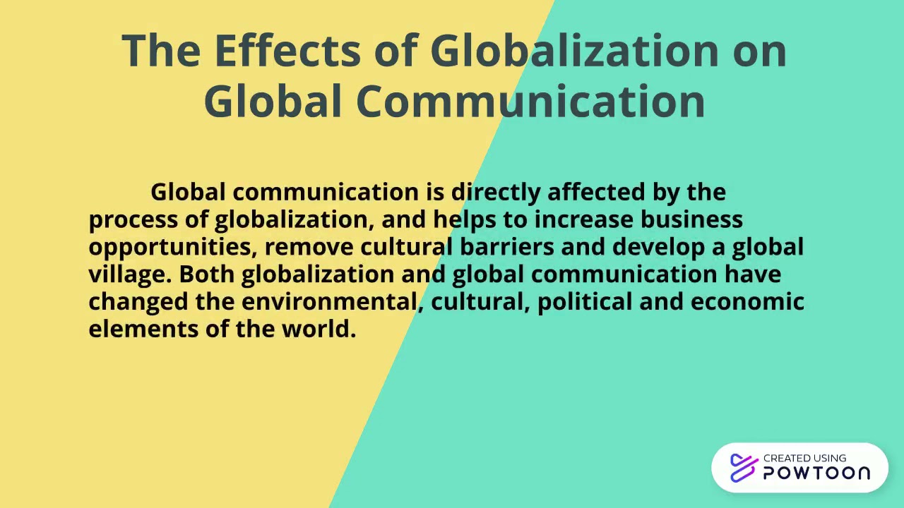 Lesson 4: Communications and Globalization