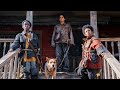 An Evil Traps A Family In The Woods And They Can Only Go Outside If Tied To The House With Rope