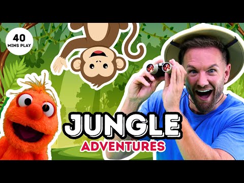 Jungle Adventures 🌿 Toddler Learning with JoJo 🧡 Animals & Mini Beasts