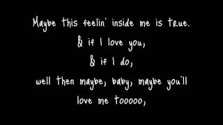 Maybe I Love You   Lenka   Lyrics