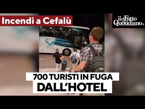Incendio a Cefalù, la fuga dei turisti dall'hotel Costa Verde: 700 persone evacuate nella notte