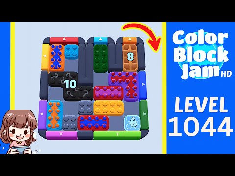 Color Block Jam Level 1044 Solution Walkthrough