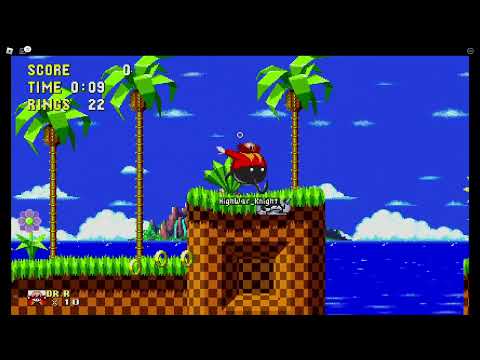 Classic Sonic Simulator V11.1 - Water Crystal Zone Act 1. (By: Rose_Satoshi.)