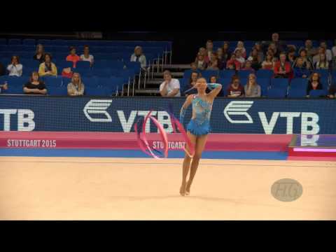 Sie Yan KOI (MAS) 2015 Rhythmic Worlds Stuttgart - Qualifications Ribbon