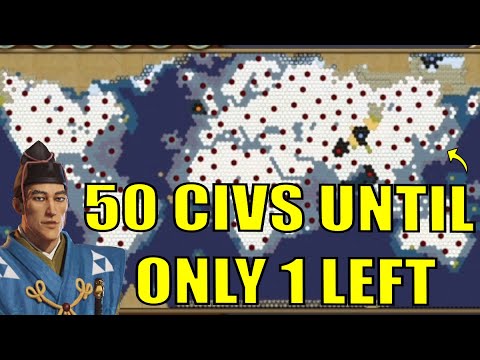 50 Civ TSL Earth Until Only ONE REMAINS #6 (Deity Japan Civilization 6)