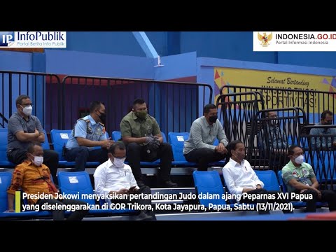 Presiden Saksikan Final Cabor Judo Peparnas XVI Papua