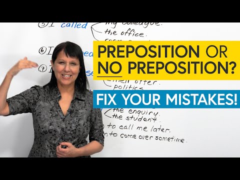 10 Common Mistakes with Verbs & Prepositions in English