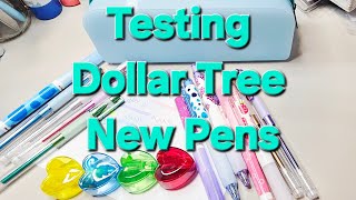Testing New Dollar Tree Pens