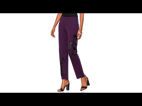 N Natori PullOn Pant with Appliqu
