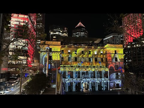 Vivid Sydney Episode 5 Gumscape with Road and Creatures, Customs House, 31 Alfred Street, Sydney NSW