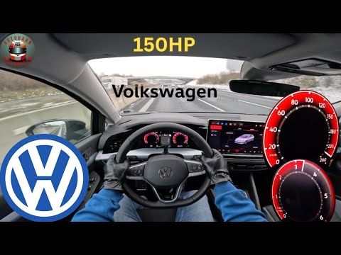 VW Golf 8 || 150HP || TOP SPEED on german Autobahn