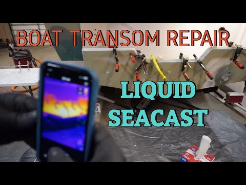 Boat transom repair replace rebuild Seacast