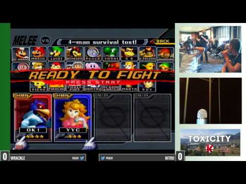 Toxicity 2016 Melee - Wrackle (Falco) vs Nitro (Peach) - LR3