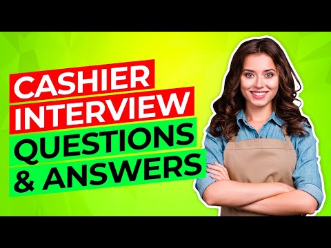 Part of a video titled CASHIER Interview Questions & Answers! (How to PASS ... - YouTube