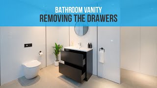 Bathroom Vanity: Remove the Drawers