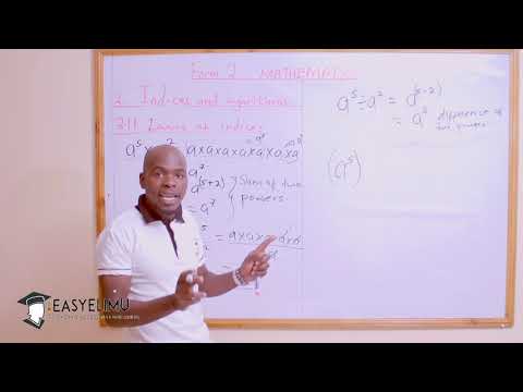 Indices and Logarithms - Form 2 Mathematics EasyElimu