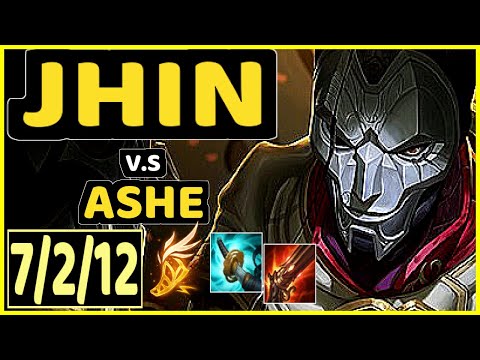 OMOK KING (JHIN) vs ASHE - 7/2/12 KDA BOTTOM ADC GAMEPLAY - NA Ranked GRANDMASTER