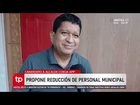 Luis Adolfo Flores, candidato a la Alcaldía de Cobija por la Alianza Unidos por los Pueblos
