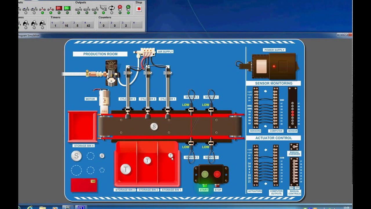 Width Sorting - PLC Ladder Logic