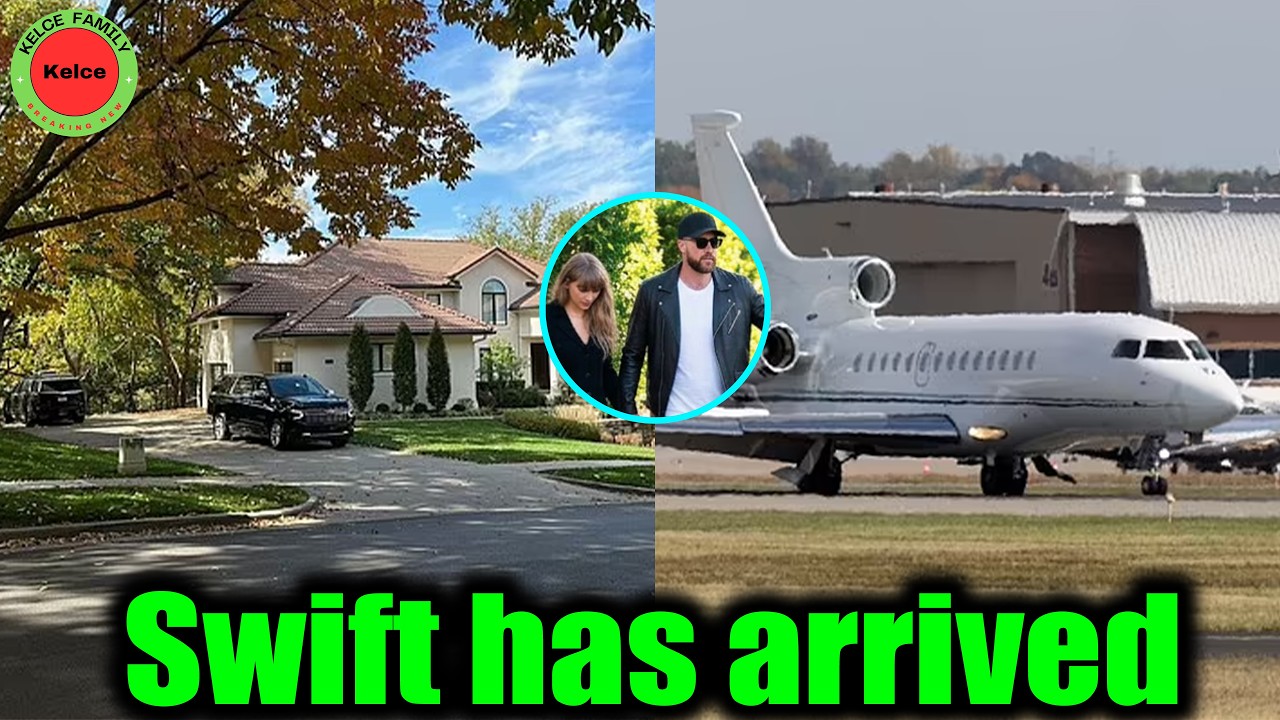 Taylor Swift's motorcade appeared at Travis Kelce's mansion in Kansas City after leaving Ohio