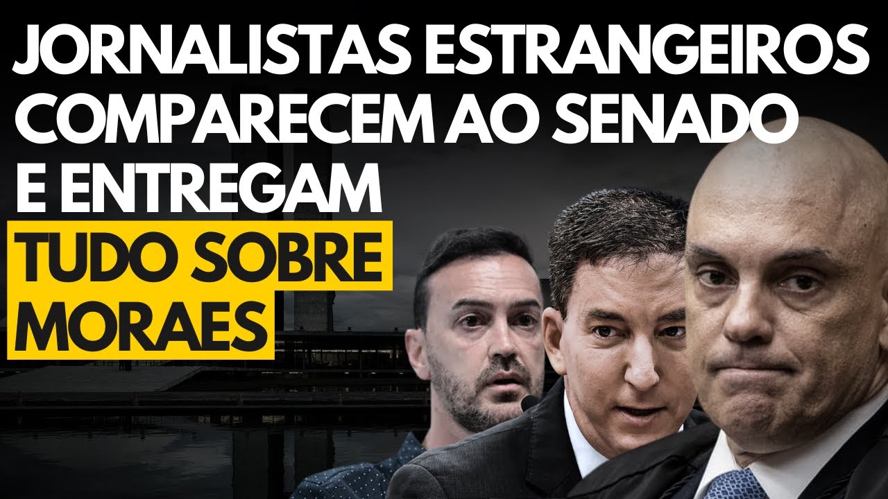 Jornalistas estrangeiros entregam Alexandre de Moraes em audiência no Senado