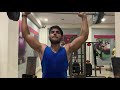 shoulder workout set 🏋️♀️ after 15 days fever 🤒