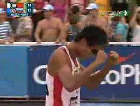 Wu and Xu get lucky break on match point