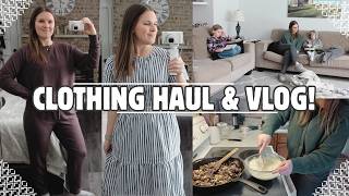 CLOTHING TRY-ON + EVERY DAY MOM LIFE | VLOG
